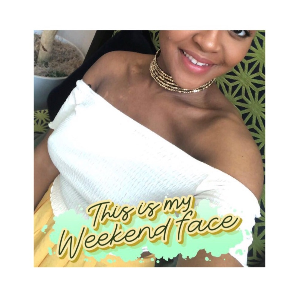 FOREVER 21 Crop Off the Shoulder Med - Picture 3 of 5